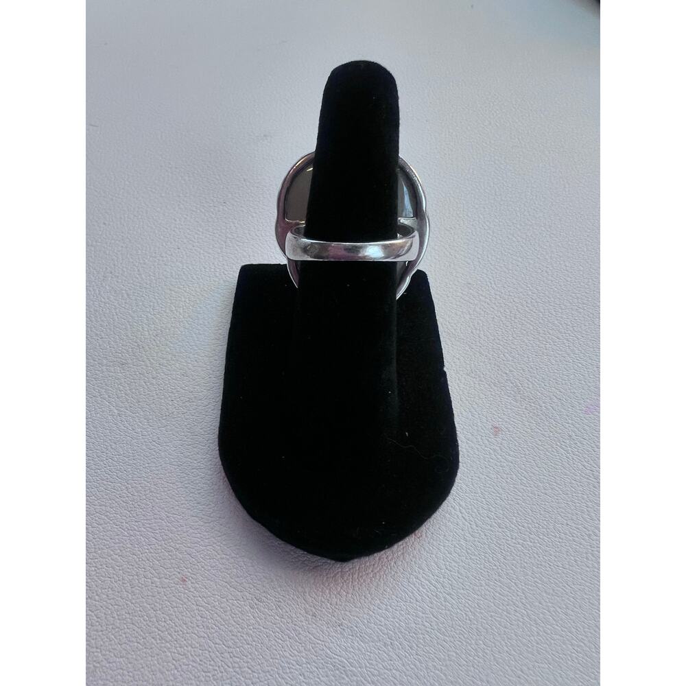 SAJEN WINDOW DRUSY FOREST SAJEN SILVER COLLECTION PLATINUM OVER SILVER RING - Picture 4 of 10